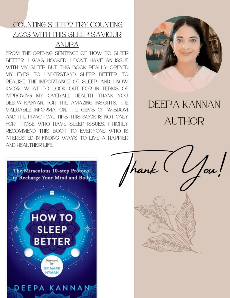 book testimonials anupa